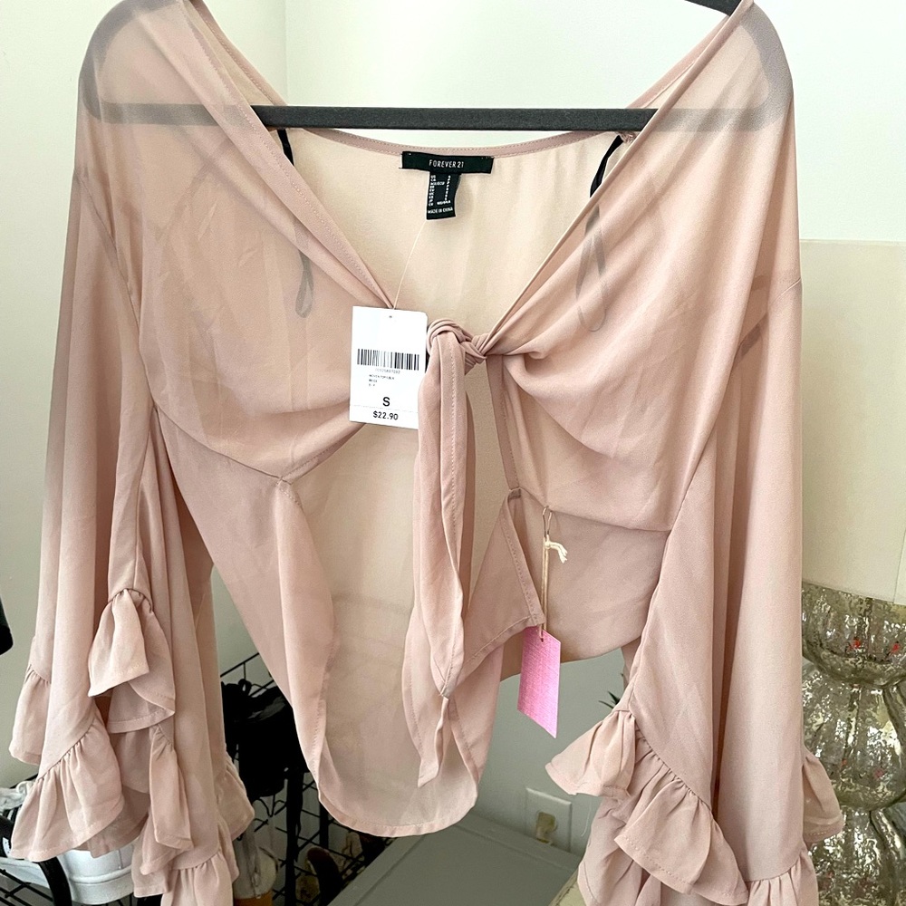 tie top long sleeve